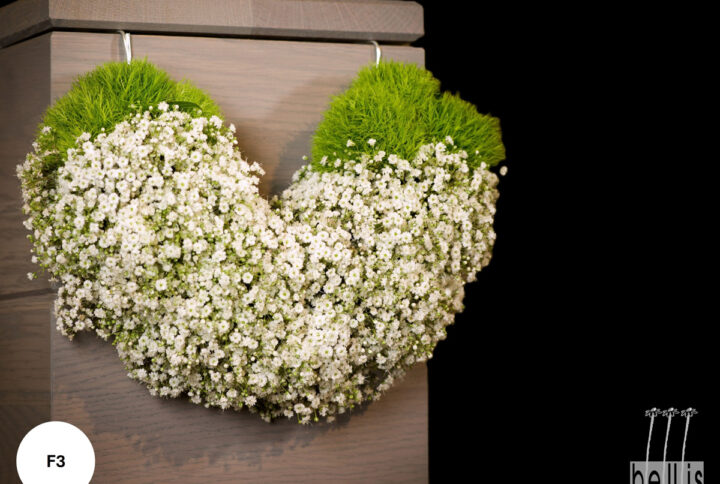 Jardinerie Bellis Mouscron - Compositions pour funérailles coeur